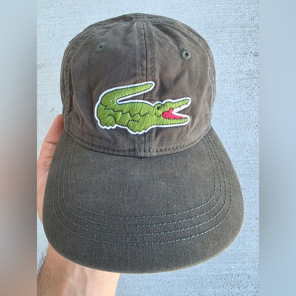 Lacoste Men’s Green Adjustable Baseball Cap | Crocodile Logo | One Size - Picture 1 of 5